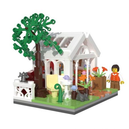 ZHEGAO 00291 non  NGÔI NHÀ ĐẦY NẮNG bộ đồ chơi xếp lắp ráp ghép mô hình Creator SUNLIGHT GARDEN HOUSE Sáng Tạo 258 khối