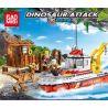 GAOMISI T1051 1051 non  KHỦNG LONG TẤN CÔNG bộ đồ chơi xếp lắp ráp ghép mô hình Dino DINOSAUR ATTACK 582 khối