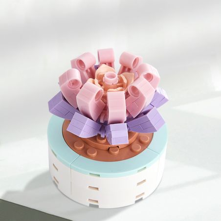 ZHEGAO DS1020 1020 non  NGƯỜI TÌNH KHÔNG ĐẦY bộ đồ chơi xếp lắp ráp ghép mô hình Flowers  OF THE ABOVE Hoa 75 khối