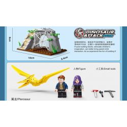 GAOMISI T1050 1050 non  KHỦNG LONG TẤN CÔNG bộ đồ chơi xếp lắp ráp ghép mô hình Dino DINOSAUR ATTACK 634 khối GAOMISI T1050 1050 non  KHỦNG LONG TẤN CÔNG bộ đồ chơi xếp lắp ráp ghép mô hình Dino DINOSAUR ATTACK 634 khối