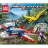 GAOMISI T1050 1050 non  KHỦNG LONG TẤN CÔNG bộ đồ chơi xếp lắp ráp ghép mô hình Dino DINOSAUR ATTACK 634 khối