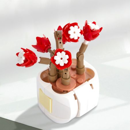 ZHEGAO DS1017 1017 non  GIẤC MƠ THIÊN THẦN MỌNG NƯỚC bộ đồ chơi xếp lắp ráp ghép mô hình Flowers ANGEL OF DREAMS Hoa 83 khối