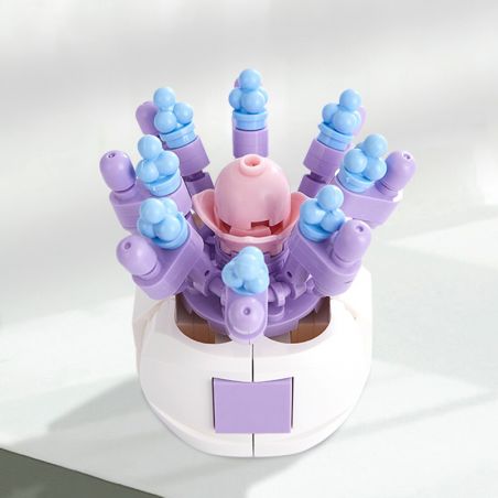 ZHEGAO DS1016 1016 non  VIOLET SƯƠNG MỌNG NƯỚC bộ đồ chơi xếp lắp ráp ghép mô hình Flowers VIOLET MIST Hoa 110 khối