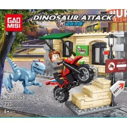 GAOMISI T1046 1046 non  KHỦNG LONG TẤN CÔNG bộ đồ chơi xếp lắp ráp ghép mô hình Dino DINOSAUR ATTACK 233 khối GAOMISI T1046 1046 non  KHỦNG LONG TẤN CÔNG bộ đồ chơi xếp lắp ráp ghép mô hình Dino DINOSAUR ATTACK 233 khối