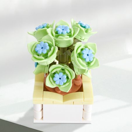 ZHEGAO DS1013 1013 non  BÀI HÁT TÌNH YÊU MỌNG NƯỚC NHẸ bộ đồ chơi xếp lắp ráp ghép mô hình Flowers THE LOVE SONG OF LIGHT Hoa 81 khối