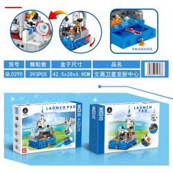 ZHEGAO QL0290 0290 non  TRUNG TÂM PHÓNG VỆ TINH VĂN XƯƠNG bộ đồ chơi xếp lắp ráp ghép mô hình LAUNCH PAD 393 khối