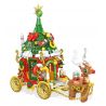 PanlosBrick 601012 Panlos Brick 601012 non  XE NAI SỪNG TẤM GIÁNG SINH bộ đồ chơi xếp lắp ráp ghép mô hình Creator CHRISTMAS ELK CAR Sáng Tạo 648 khối