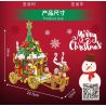 PanlosBrick 601012 Panlos Brick 601012 non  XE NAI SỪNG TẤM GIÁNG SINH bộ đồ chơi xếp lắp ráp ghép mô hình Creator CHRISTMAS ELK CAR Sáng Tạo 648 khối