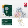 SEMBO 601230B 601230C 601230A non  HƯƠNG THƠM bộ đồ chơi xếp lắp ráp ghép mô hình Flowers KNOT FRAGRANT FLOWERS Hoa