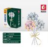 SEMBO 601230B 601230C 601230A non  HƯƠNG THƠM bộ đồ chơi xếp lắp ráp ghép mô hình Flowers KNOT FRAGRANT FLOWERS Hoa