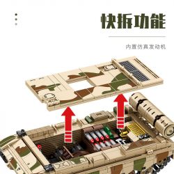 SEMBO 203127 non  XE TĂNG CHIẾN ĐẤU CHỦ LỰC KIỂU 88A bộ đồ chơi xếp lắp ráp ghép mô hình Military Army TYPE 88A MAIN BATTLE TANK Quân Sự Bộ Đội 1735 khối