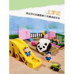 KEEPPLEY K20615 20615 non  ĐI HỌC bộ đồ chơi xếp lắp ráp ghép mô hình Crayon Shin-Chan Cậu Bé Bút Chì