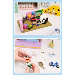 KEEPPLEY K20614 20614 non  MUA THỊT bộ đồ chơi xếp lắp ráp ghép mô hình Crayon Shin-Chan Cậu Bé Bút Chì