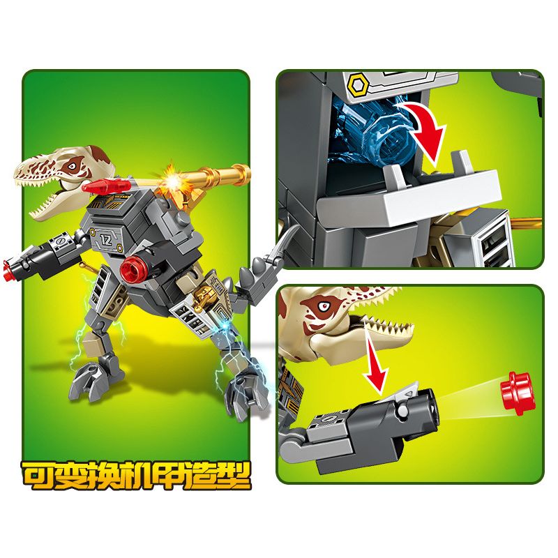 SEMBO 205039 205040 205041 205042 non  THẾ GIỚI KHỦNG LONG MECH DINOSAUR 4 LOẠI bộ đồ chơi xếp lắp ráp ghép mô hình Jurassic World 95 khối