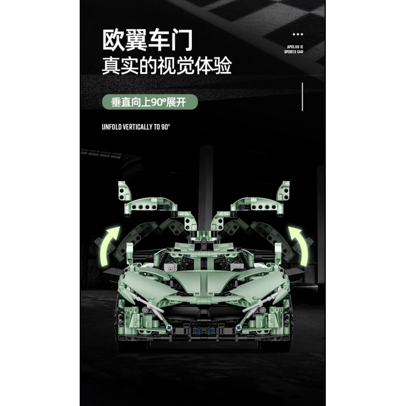 ENCOURAGEMENT LS66001 66001 non  APOLLO IE ROADSTER tỷ lệ 1:10 bộ đồ chơi xếp lắp ráp ghép mô hình  Kỹ Thuật Công Nghệ Cao Mô Hình Phương Tiện 2816 khối