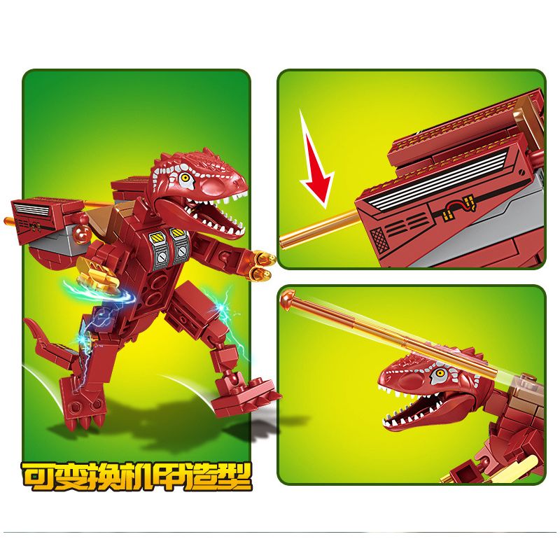 SEMBO 205039 205040 205041 205042 non  THẾ GIỚI KHỦNG LONG MECH DINOSAUR 4 LOẠI bộ đồ chơi xếp lắp ráp ghép mô hình Jurassic World 95 khối