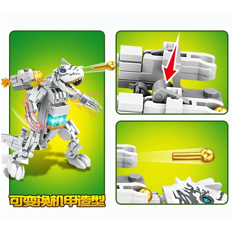 SEMBO 205039 205040 205041 205042 non  THẾ GIỚI KHỦNG LONG MECH DINOSAUR 4 LOẠI bộ đồ chơi xếp lắp ráp ghép mô hình Jurassic World 95 khối