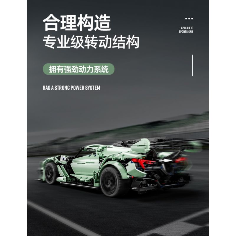 ENCOURAGEMENT LS66001 66001 non  APOLLO IE ROADSTER tỷ lệ 1:10 bộ đồ chơi xếp lắp ráp ghép mô hình  Kỹ Thuật Công Nghệ Cao Mô Hình Phương Tiện 2816 khối