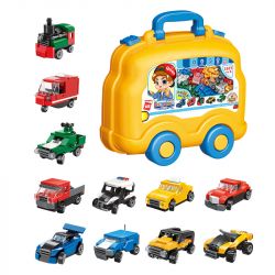 Enlighten 2907 Qman 2907 non  XE VUI bộ đồ chơi xếp lắp ráp ghép mô hình Classic BUILD N LEARN CAR Cổ Điển 521 khối