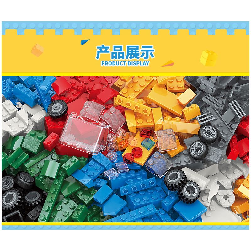 Enlighten 2907 Qman 2907 non  XE VUI bộ đồ chơi xếp lắp ráp ghép mô hình Classic BUILD N LEARN CAR Cổ Điển 521 khối