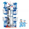WISE BLOCK HA390083 390083 non  TÊN LỬA ĐẨY TRƯỜNG CHINH 8 THÁNG BA bộ đồ chơi xếp lắp ráp ghép mô hình Space Thám Hiểm Không Gian 708 khối