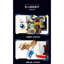 WISE BLOCK HA393002 393002 non  MÔ HÌNH CƠ KHÍ CHÚ DÊ NGỘ NGHĨNH bộ đồ chơi xếp lắp ráp ghép mô hình 1566 khối