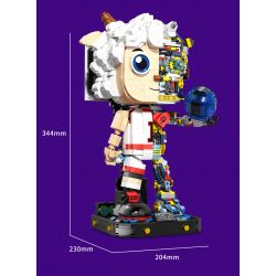 WISE BLOCK HA393002 393002 non  MÔ HÌNH CƠ KHÍ CHÚ DÊ NGỘ NGHĨNH bộ đồ chơi xếp lắp ráp ghép mô hình 1566 khối