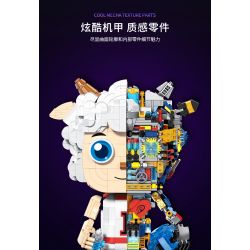 WISE BLOCK HA393002 393002 non  MÔ HÌNH CƠ KHÍ CHÚ DÊ NGỘ NGHĨNH bộ đồ chơi xếp lắp ráp ghép mô hình 1566 khối