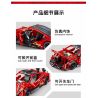 ACHKO 60019 non  XE THỂ THAO MÀU ĐỎ bộ đồ chơi xếp lắp ráp ghép mô hình  Kỹ Thuật Công Nghệ Cao Mô Hình Phương Tiện 462 khối