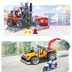 WISE BLOCK HA389121 389121 non  ĐUỔI THEO BỜ BIỂN ĐIỀU KHIỂN TỪ XA BẰNG ĐIỆN bộ đồ chơi xếp lắp ráp ghép mô hình City Thành Phố 427 khối