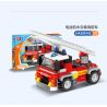 WISE BLOCK HA389142 389142 non  XE CỨU HỎA THANG ĐIỆN TRÊN KHÔNG bộ đồ chơi xếp lắp ráp ghép mô hình Racers Đua Tốc Độ 145 khối