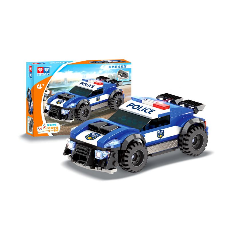 WISE BLOCK HA389140 389140 non Lego CẢNH SÁT ĐIỆN ĐUỔI THEO XE bộ đồ chơi xếp lắp ráp ghép mô hình Racers Đua Tốc Độ 150 khối