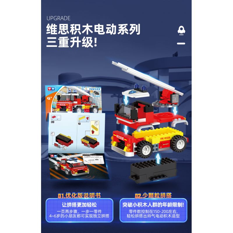 WISE BLOCK HA389140 389140 non  CẢNH SÁT ĐIỆN ĐUỔI THEO XE bộ đồ chơi xếp lắp ráp ghép mô hình Racers Đua Tốc Độ 150 khối