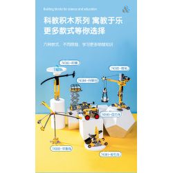 DELI 74385 non  CẦN TRỤC THÁP KHOA HỌC VÀ GIÁO DỤC bộ đồ chơi xếp lắp ráp ghép mô hình  Kỹ Thuật Công Nghệ Cao Mô Hình Phương Tiện 131 khối