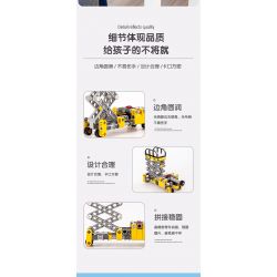 DELI 74384 non  KHOA HỌC VÀ GIÁO DỤC bộ đồ chơi xếp lắp ráp ghép mô hình  Kỹ Thuật Công Nghệ Cao Mô Hình Phương Tiện 120 khối