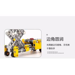 DELI 74384 non  KHOA HỌC VÀ GIÁO DỤC bộ đồ chơi xếp lắp ráp ghép mô hình  Kỹ Thuật Công Nghệ Cao Mô Hình Phương Tiện 120 khối