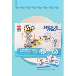 DELI 74384 non  KHOA HỌC VÀ GIÁO DỤC bộ đồ chơi xếp lắp ráp ghép mô hình  Kỹ Thuật Công Nghệ Cao Mô Hình Phương Tiện 120 khối