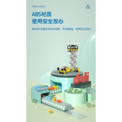 DELI 74384 non  KHOA HỌC VÀ GIÁO DỤC bộ đồ chơi xếp lắp ráp ghép mô hình  Kỹ Thuật Công Nghệ Cao Mô Hình Phương Tiện 120 khối