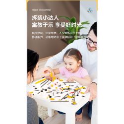 DELI 74384 non  KHOA HỌC VÀ GIÁO DỤC bộ đồ chơi xếp lắp ráp ghép mô hình  Kỹ Thuật Công Nghệ Cao Mô Hình Phương Tiện 120 khối