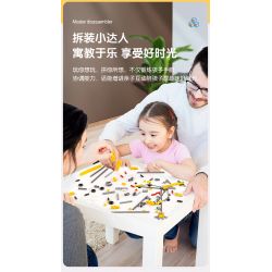 DELI 74383 non  KHOA HỌC VÀ GIÁO DỤC bộ đồ chơi xếp lắp ráp ghép mô hình  Kỹ Thuật Công Nghệ Cao Mô Hình Phương Tiện 81 khối