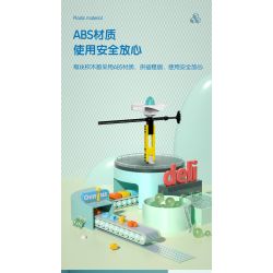 DELI 74382 non  CON QUAY KHOA HỌC VÀ GIÁO DỤC bộ đồ chơi xếp lắp ráp ghép mô hình  Kỹ Thuật Công Nghệ Cao Mô Hình Phương Tiện 28 khối