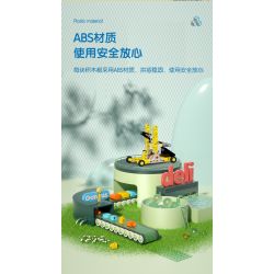 DELI 74381 non  MÁY PHÓNG KHOA HỌC VÀ GIÁO DỤC bộ đồ chơi xếp lắp ráp ghép mô hình  Kỹ Thuật Công Nghệ Cao Mô Hình Phương Tiện 59 khối