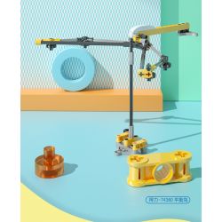 DELI 74380 non  CHIM CÂN BẰNG KHOA HỌC bộ đồ chơi xếp lắp ráp ghép mô hình  Kỹ Thuật Công Nghệ Cao Mô Hình Phương Tiện 77 khối