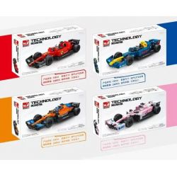 BEAUTY AND 13014 non  CÔNG THỨC 4 bộ đồ chơi xếp lắp ráp ghép mô hình Speed Champions Racing Cars Đua Xe Công Thức 238 khối
