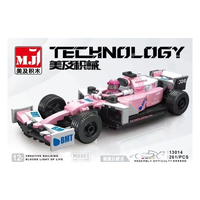 BEAUTY AND 13014 non  CÔNG THỨC 4 bộ đồ chơi xếp lắp ráp ghép mô hình Speed Champions Racing Cars Đua Xe Công Thức 238 khối