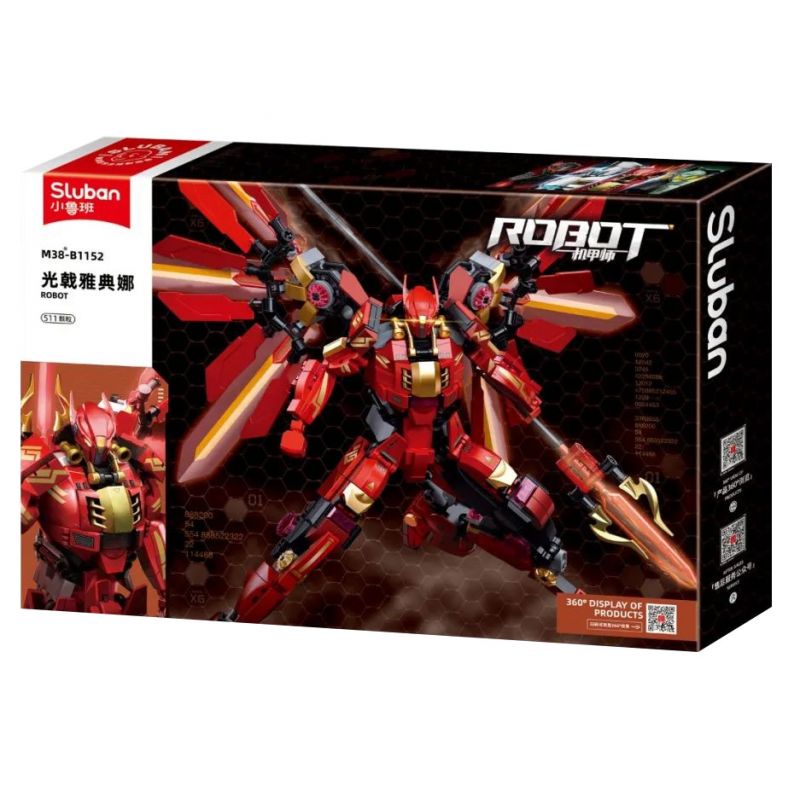 SLUBAN M38-B1152 B1152 1152 M38B1152 38-B1152 non  ÁNH SÁNG HALBERD ATHENA bộ đồ chơi xếp lắp ráp ghép mô hình ROBOT 511 khối