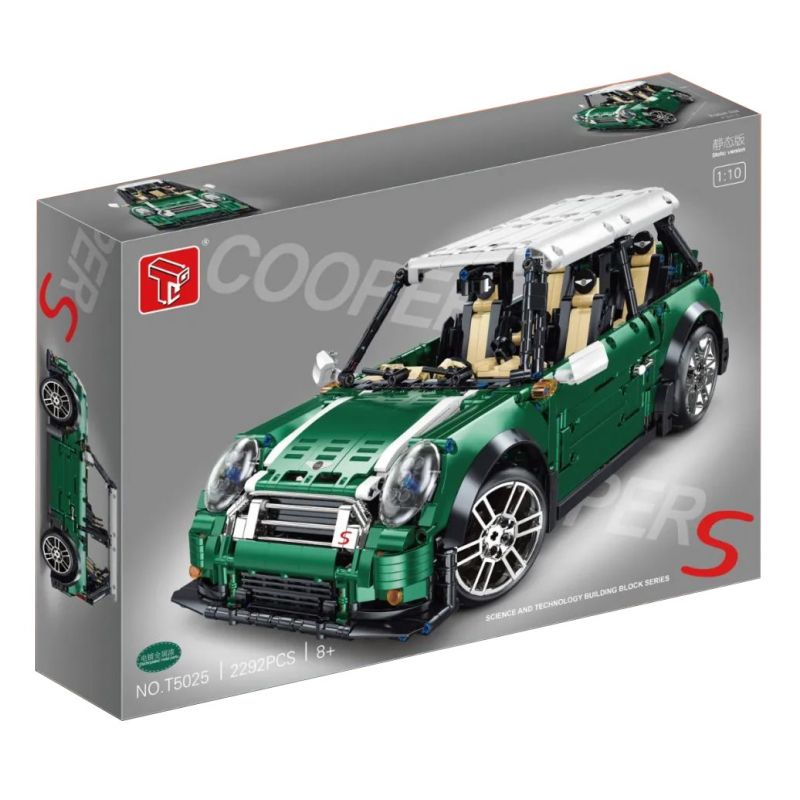 TA GAOLE T5025B 5025B T5025A 5025A non Lego MINI COOPER S tỷ lệ 1:10 bộ đồ chơi xếp lắp ráp ghép mô hình Technic Kỹ Thuật Công Nghệ Cao Mô Hình Phương Tiện 2292 khối