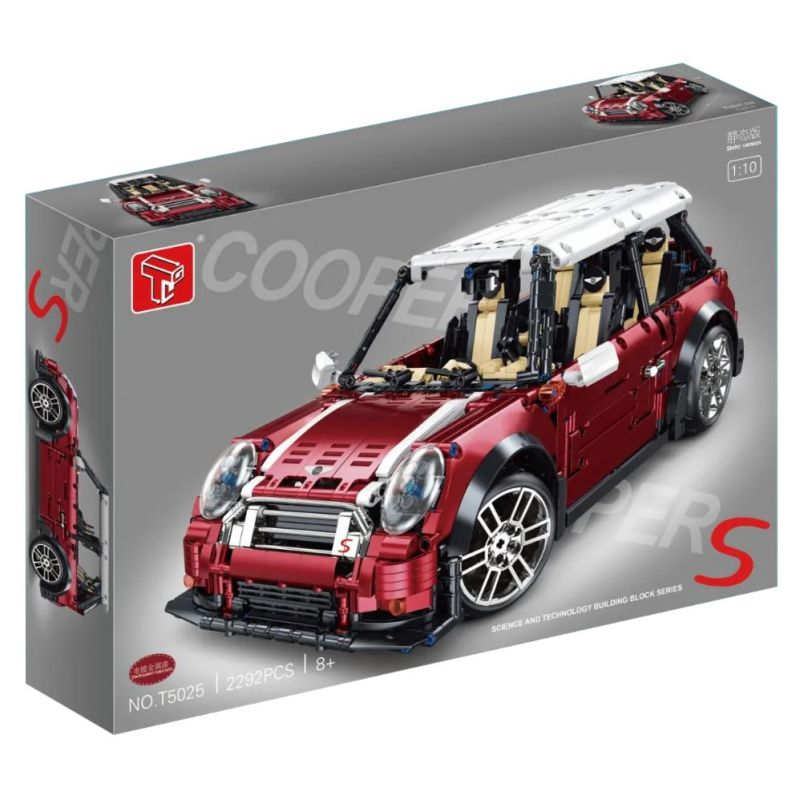 TA GAOLE T5025B 5025B T5025A 5025A non  MINI COOPER S tỷ lệ 1:10 bộ đồ chơi xếp lắp ráp ghép mô hình  Kỹ Thuật Công Nghệ Cao Mô Hình Phương Tiện 2292 khối