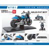 LEIBAO 8158 non  XE MÔ TÔ CẬU BÉ MẬP HARLEY bộ đồ chơi xếp lắp ráp ghép mô hình Motorcycle Motorbike MOTORCYCLE HARLEY-DAVIDSON FAT BOY Xe Hai Bánh 289 khối
