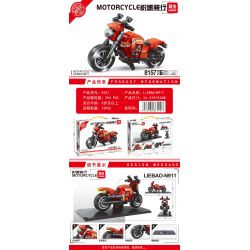 LEIBAO 8157 non  LÁI XE CHÍNH XÁC MÔ TÔ ĐỊA HÌNH CHEETAH TỐI THƯỢNG XINGUIZUN N911 bộ đồ chơi xếp lắp ráp ghép mô hình Motorcycle Motorbike MOTORCYCLE LIEBAO N911 Xe Hai Bánh 294 khối